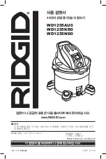 Preview for 17 page of RIDGID WD1255AU0 Owner'S Manual