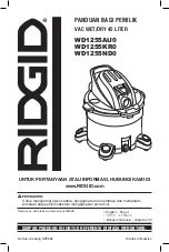 Preview for 33 page of RIDGID WD1255AU0 Owner'S Manual