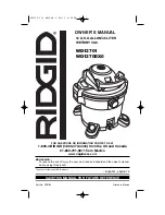 RIDGID WD12701 Owner'S Manual предпросмотр