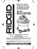 Предварительный просмотр 17 страницы RIDGID WD12800 Owner'S Manual