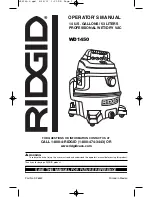 RIDGID WD1450 Operator'S Manual предпросмотр