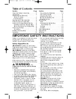 Preview for 2 page of RIDGID WD1450 Operator'S Manual