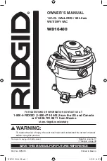 RIDGID WD16400 Owner'S Manual предпросмотр