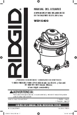 Preview for 17 page of RIDGID WD16400 Owner'S Manual