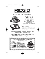 Предварительный просмотр 19 страницы RIDGID WD1665 Owner'S Manual