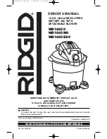 RIDGID WD16650 Owner'S Manual предпросмотр