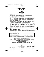 Предварительный просмотр 20 страницы RIDGID WD16800 Owner'S Manual