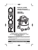 Предварительный просмотр 21 страницы RIDGID WD16800 Owner'S Manual