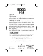 Предварительный просмотр 40 страницы RIDGID WD16800 Owner'S Manual