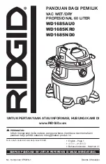 Preview for 41 page of RIDGID WD1685AU0 Owner'S Manual