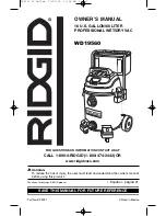 RIDGID WD19560 Owner'S Manual preview