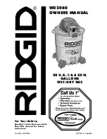 Preview for 1 page of RIDGID WD20620 Owner'S Manual