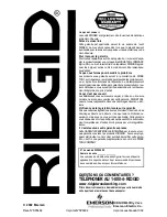 Preview for 48 page of RIDGID WD20620 Owner'S Manual