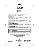 Предварительный просмотр 12 страницы RIDGID WD30500 Owner'S Manual