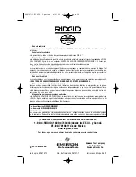 Предварительный просмотр 24 страницы RIDGID WD30500 Owner'S Manual