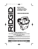 Предварительный просмотр 25 страницы RIDGID WD30500 Owner'S Manual