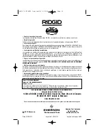 Предварительный просмотр 36 страницы RIDGID WD30500 Owner'S Manual