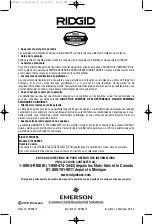 Предварительный просмотр 36 страницы RIDGID WD40500 Owner'S Manual