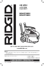 Предварительный просмотр 13 страницы RIDGID WD4075KR0 Owner'S Manual