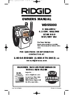 RIDGID WD55000 Owner'S Manual preview