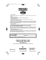 Preview for 40 page of RIDGID wd7000 Operator'S Manual