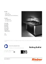 Rieber Rolling Buffet Cash tili buffet Translation Of The Original Operating Instructions preview