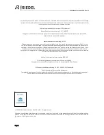 Предварительный просмотр 2 страницы Riedel Acrobat WB-2 User Manual