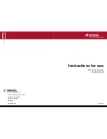 Preview for 1 page of Riedel AIR E1 Instructions For Use Manual