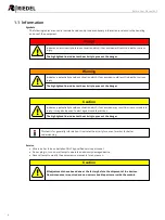 Preview for 6 page of Riedel Bolero User Manual