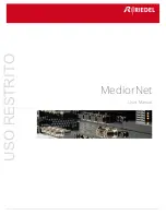 Предварительный просмотр 1 страницы Riedel MediorNet User Manual