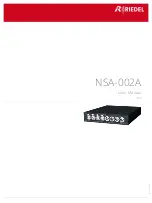 Riedel NSA-002A User Manual предпросмотр