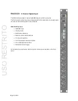 Предварительный просмотр 52 страницы Riedel RockNet 300 Operating Manual