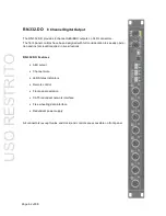 Предварительный просмотр 62 страницы Riedel RockNet 300 Operating Manual