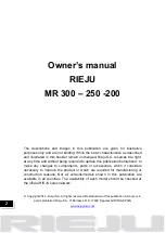 Preview for 2 page of RIEJU MR 200 Owner'S Manual