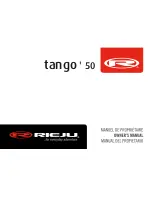 RIEJU TANGO 250 Owner'S Manual preview