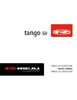 RIEJU tango 50 Owner'S Manual preview