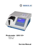 Riele Photometer 5010 V5+ Service Manual предпросмотр