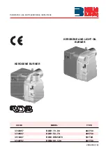 Preview for 1 page of Riello Burners 3513007 Installation, Use And Maintenance Instructions