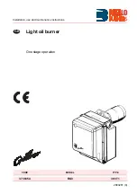 Preview for 1 page of Riello Burners 3739354 Installation, Use And Maintenance Instructions