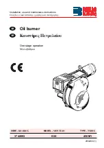 Preview for 1 page of Riello Burners 3742693 Installation, Use And Maintenance Instructions