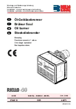 Riello Burners 3744612 Installation, Use And Maintenance Instructions preview