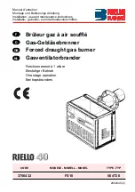 Preview for 1 page of Riello Burners 3756432 Installation, Use And Maintenance Instructions