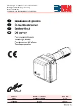 Preview for 1 page of Riello Burners Gulliver BLU 3739150 Installation, Use And Maintenance Instructions