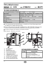 Предварительный просмотр 3 страницы Riello Burners RIELLO 40 G10 Installation, Use And Maintenance Instructions