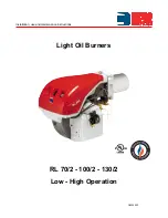 Riello Burners RL 100/2 Installation, Use And Maintenance Instructions preview