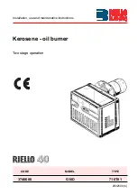 Preview for 1 page of RIELLO BURNES 3746686 Installation, Use And Maintenance Instructions