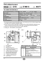 Preview for 3 page of RIELLO BURNES G10I Installation, Use And Maintenance Instructions