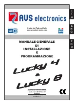 Riello Elettronica AVS ELECTRONICS Lucky 4 Installation And Programming Instruction Manual preview