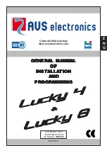 Preview for 17 page of Riello Elettronica AVS ELECTRONICS Lucky 4 Installation And Programming Instruction Manual