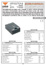 Riello Elettronica Cardin PRG230M2 Series Manual preview